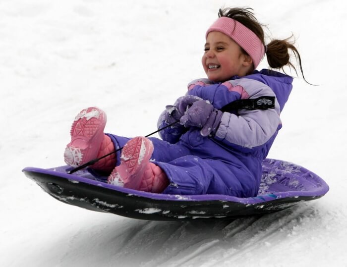 Kids Sledging